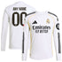 Espoor™ Real Madrid adidas 2025/26 Home Long Sleeve Custom Jersey - White