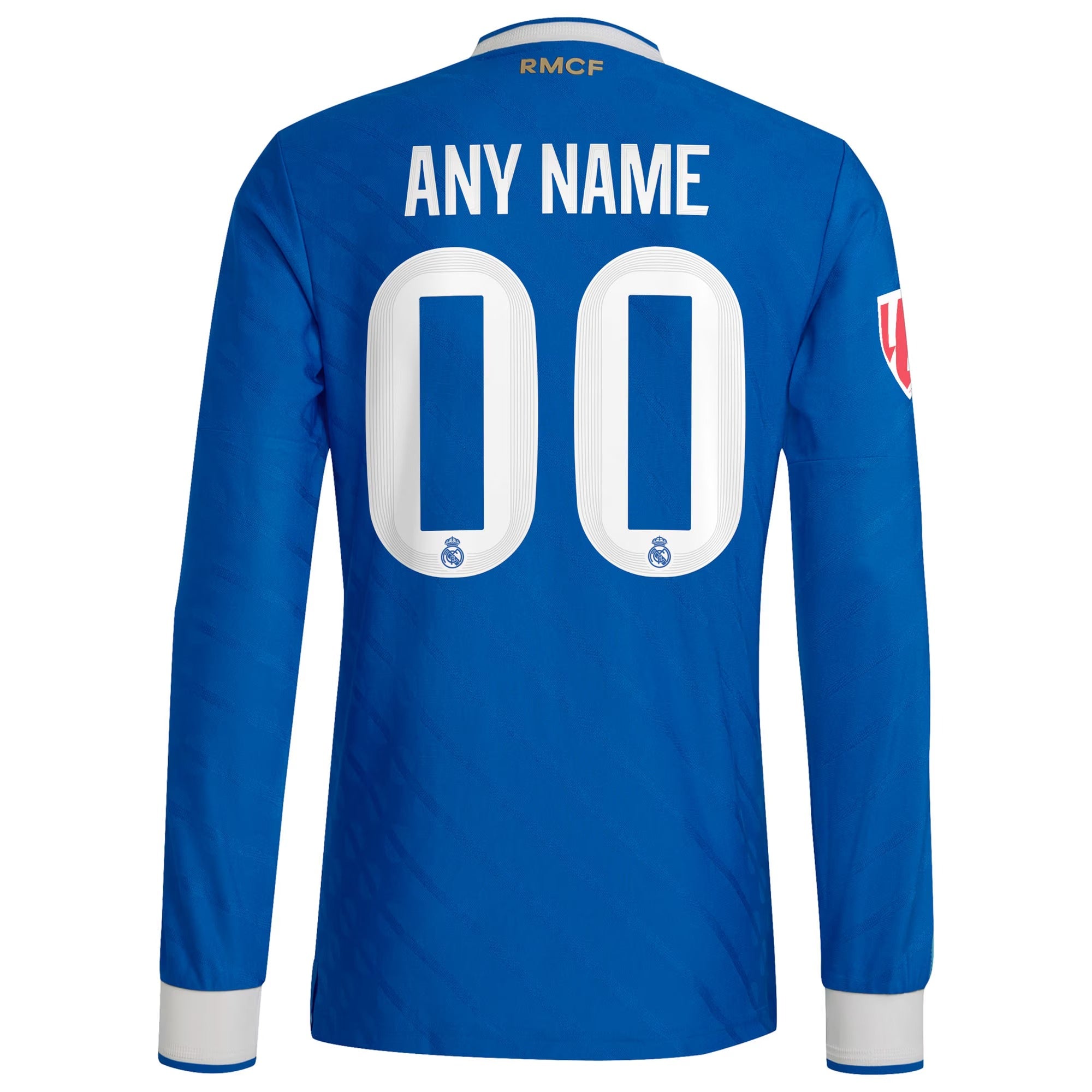 Espoor™ Real Madrid adidas 2025/26 Third Long Sleeve Custom Jersey - Blue
