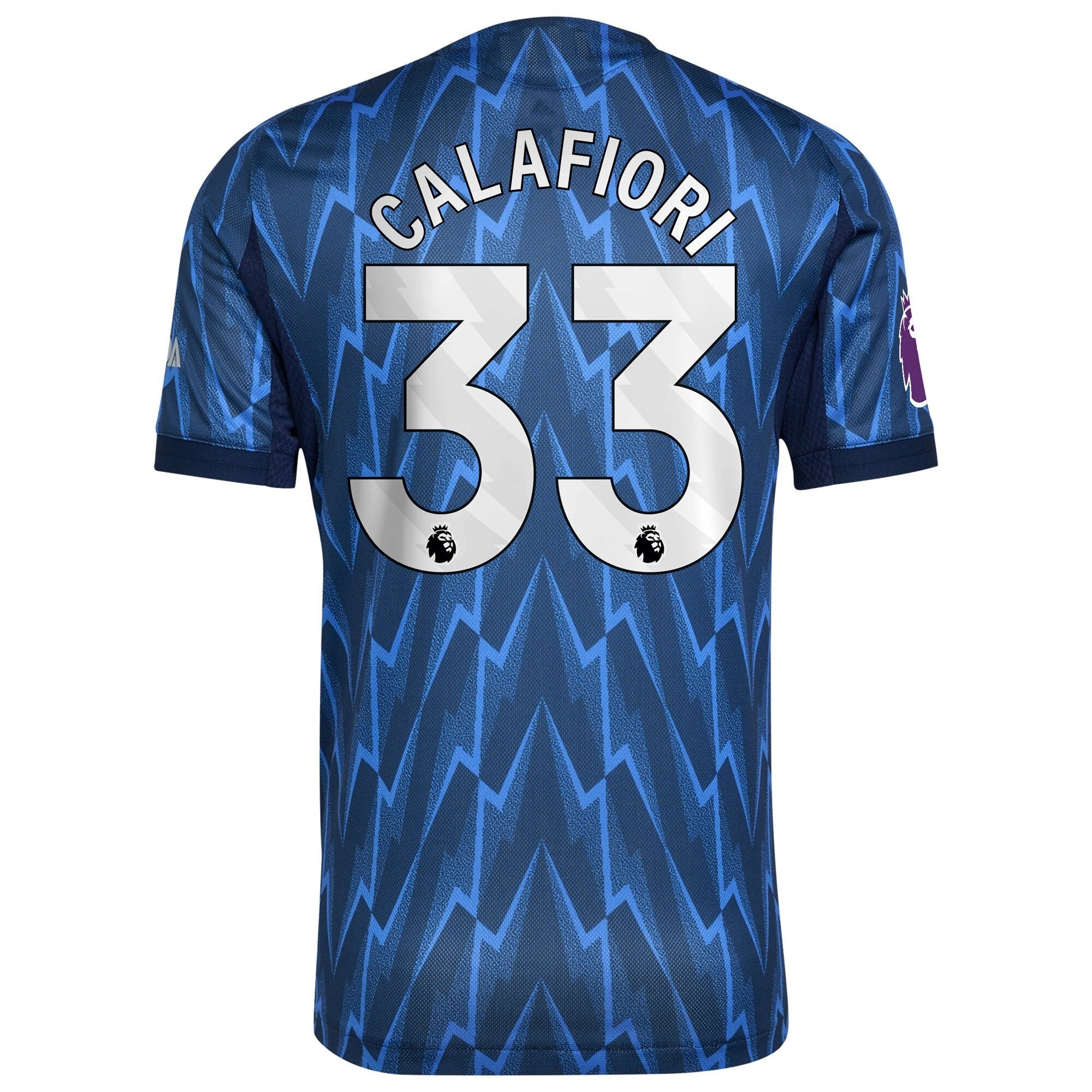 Espoor™ Riccardo Calafiori Arsenal adidas 2025/26 Away Player Jersey - Blue