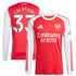 Espoor™ Riccardo Calafiori Arsenal adidas 2025/26 Home Long Sleeve Player Jersey - Red