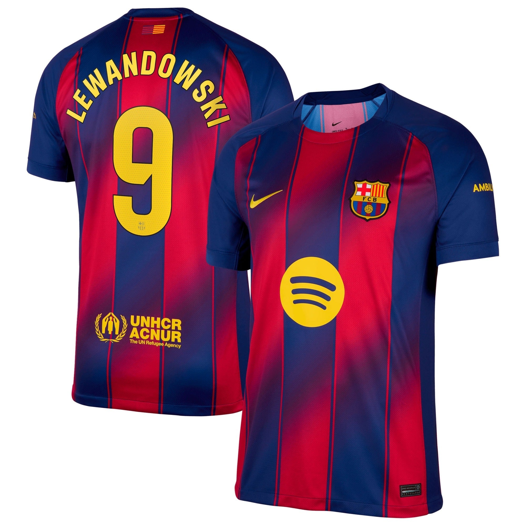 Espoor™ Robert Lewandowski Barcelona Nike 2025/26 Home Jersey - Navy