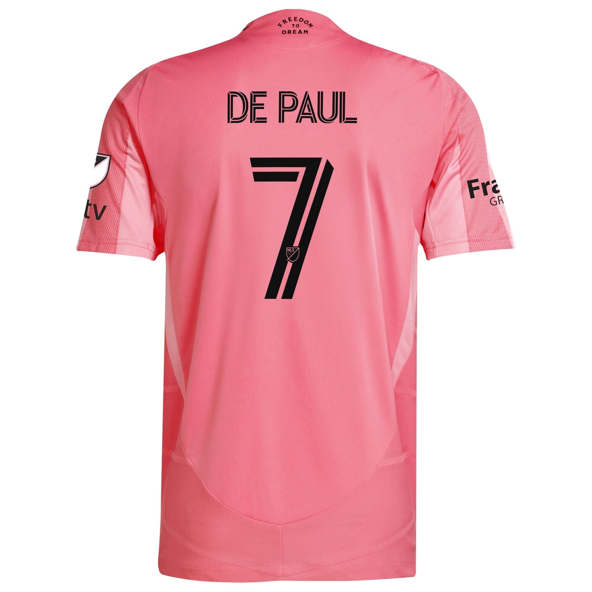 Espoor™ Rodrigo De Paul Inter Miami CF adidas 2025 Euforia Player Jersey - Light Pink