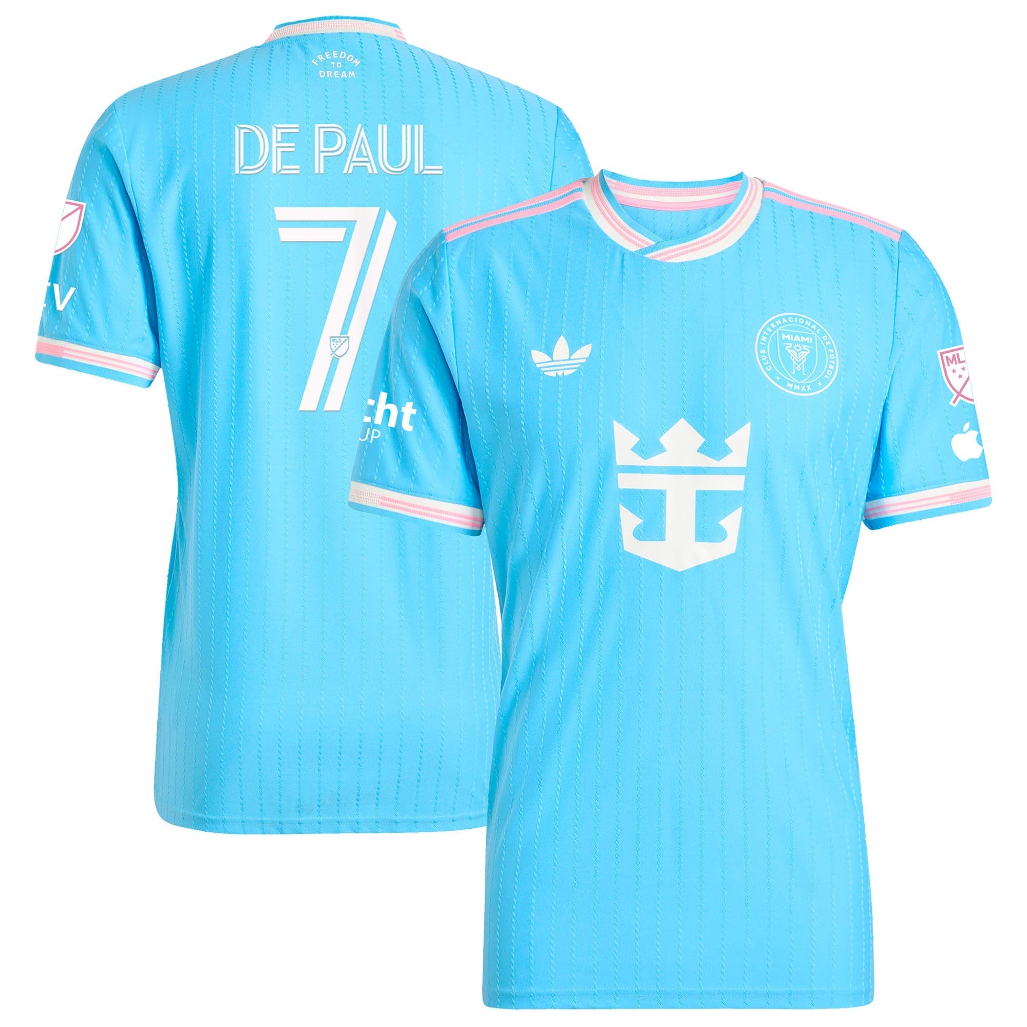 Espoor™ Rodrigo De Paul Inter Miami CF adidas Originals 2025 Third Player Jersey - Blue