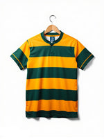 espoor™ Men's Pro-Contact Rugby Jersey - Yellow & Green Performance Fit