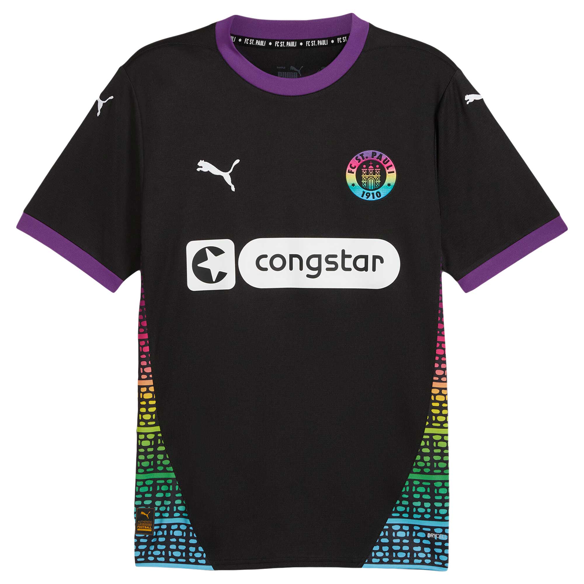 Espoor™ St. Pauli Puma 2024/25 Third Jersey - Black