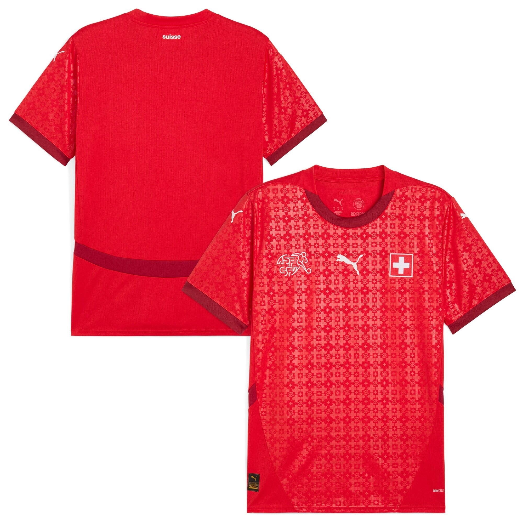 Espoor™ Switzerland National Team Puma 2025/26 Custom Jersey - Red