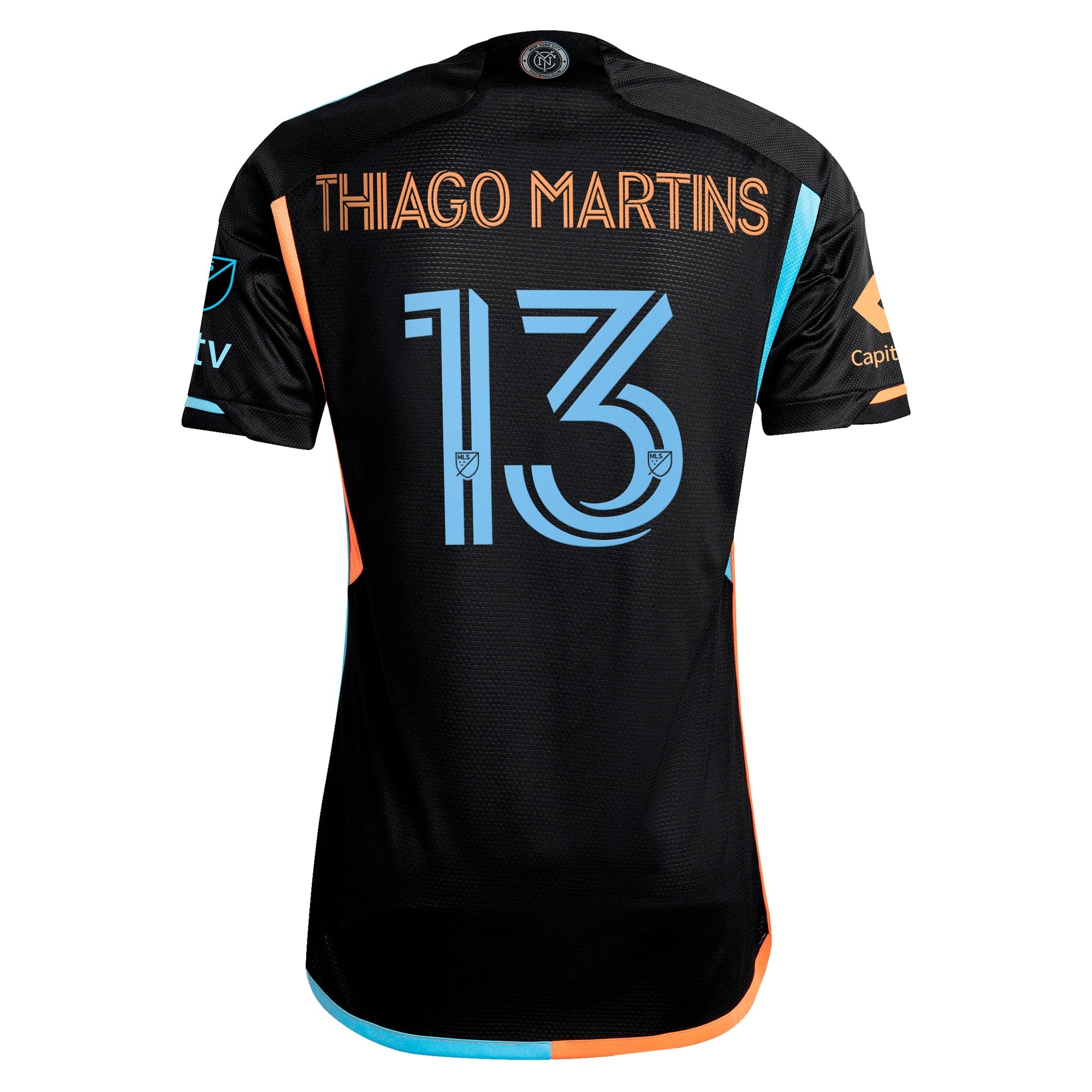 Espoor™ Thiago Martins New York City FC adidas 2024 24/7 Kit Player Jersey – Black