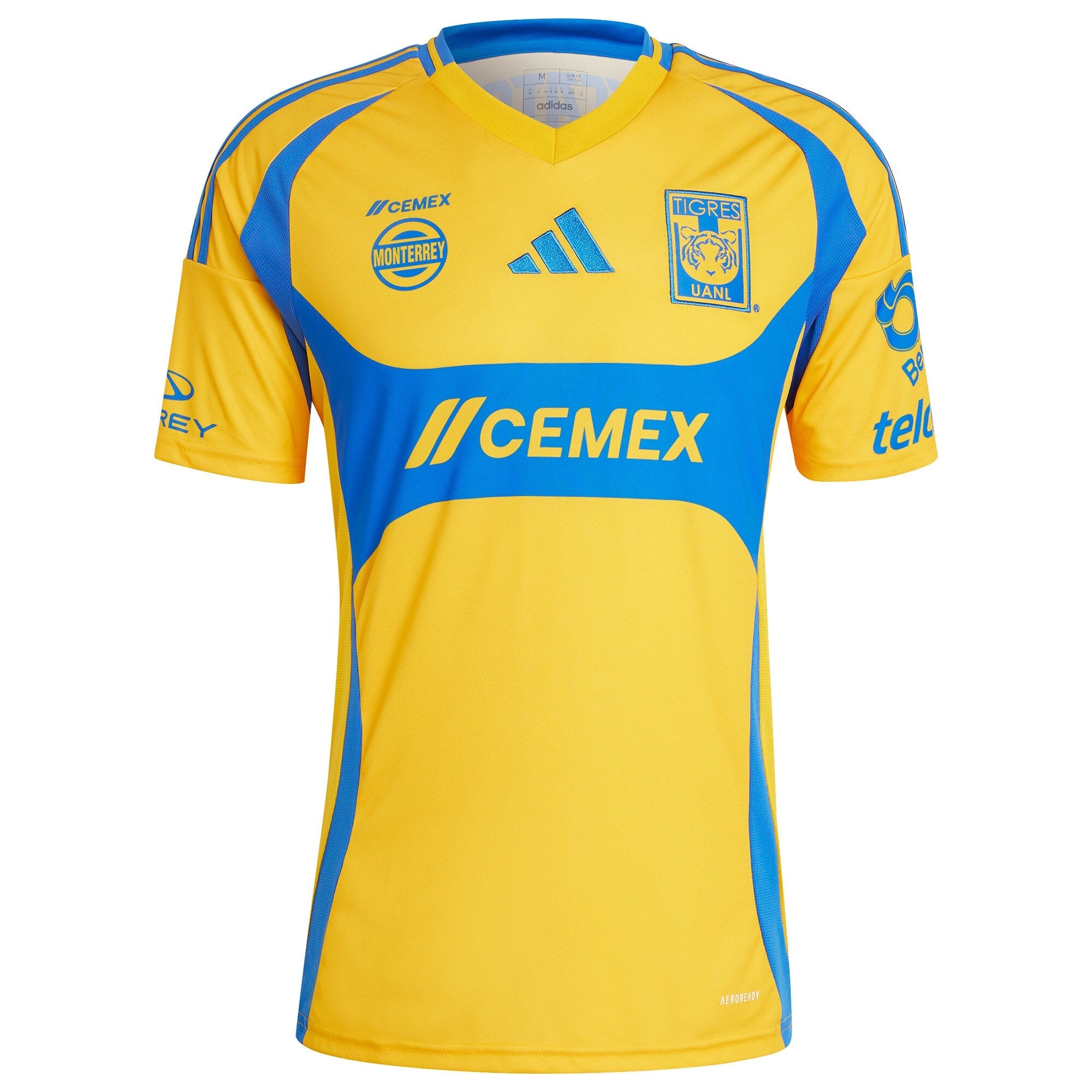 Espoor™ Tigres UANL adidas 2024/25 Home Custom Jersey - Gold