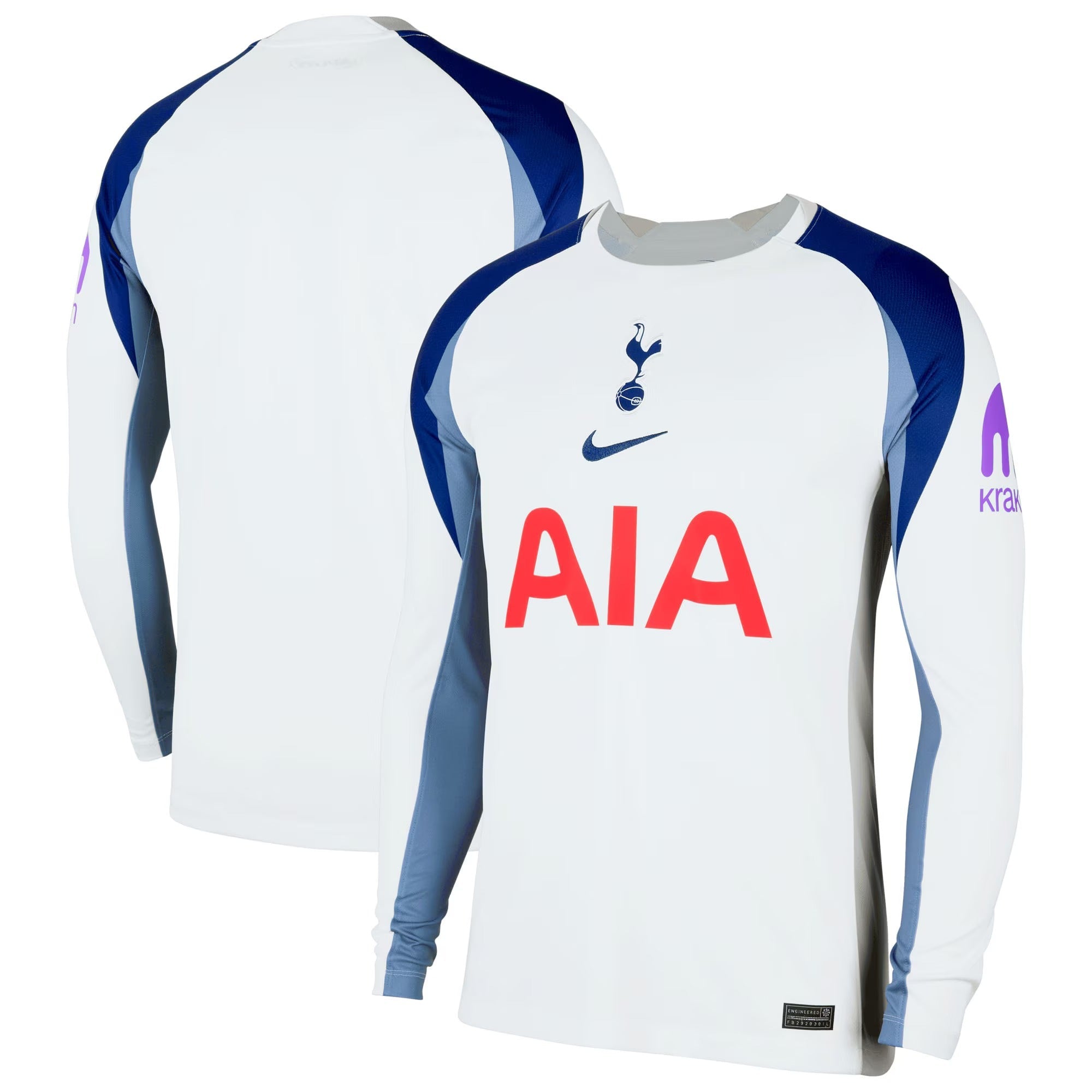 Espoor™ Tottenham Hotspur Nike 2025/26 Home Long Sleeve Jersey - White