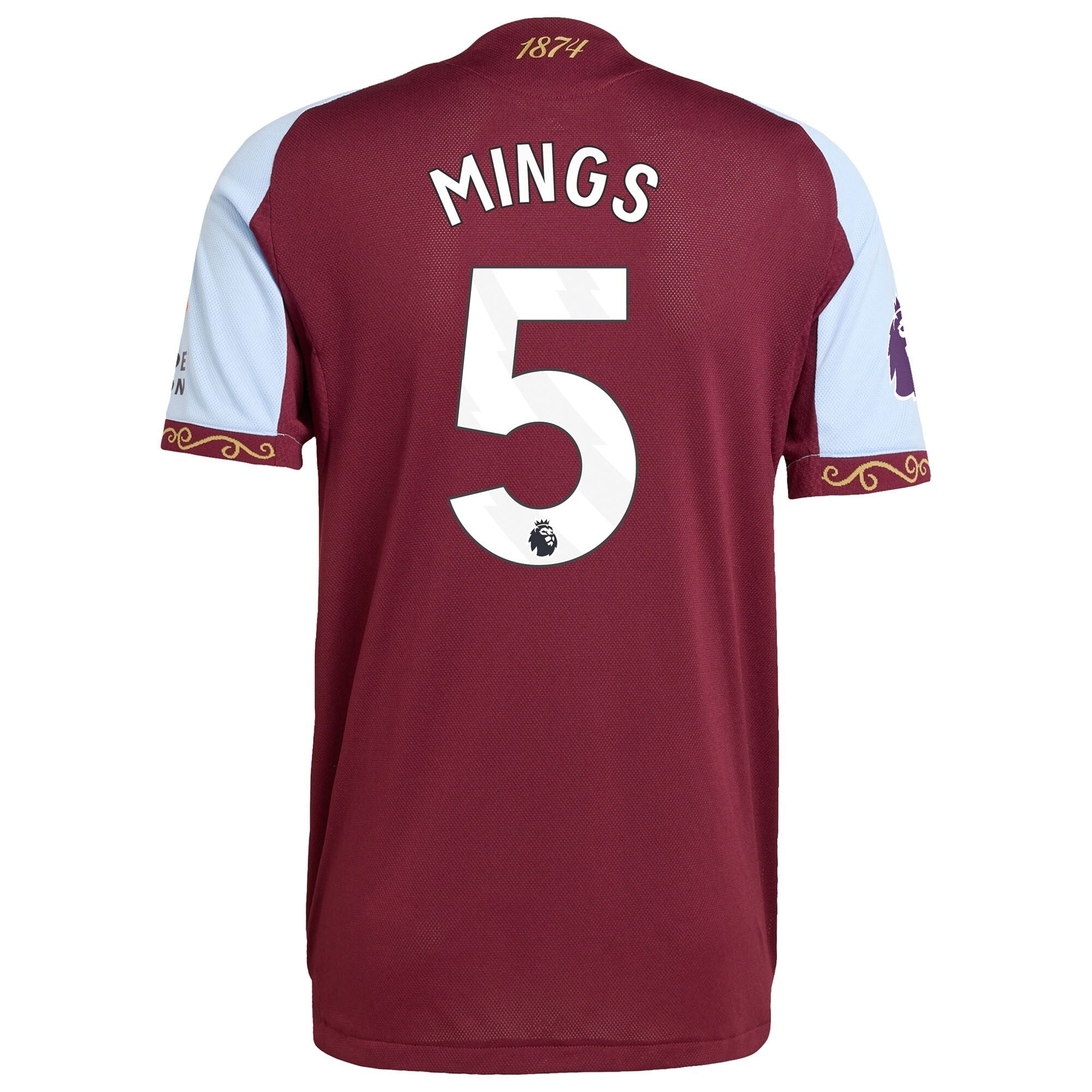 Espoor™ Tyrone Mings Aston Villa adidas 2025/26 Home Jersey - Claret