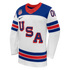 USA Hockey Authentic Nike 2026 Away Supporter Edition Custom Jersey – White/Blue/Red - Jersey Teams World