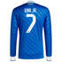 Espoor™ Vinicius Junior Real Madrid adidas 2025/26 Third Long Sleeve Player Jersey - Blue
