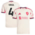Espoor™ Virgil van Dijk Liverpool adidas 2025/26 Away Player Jersey - White