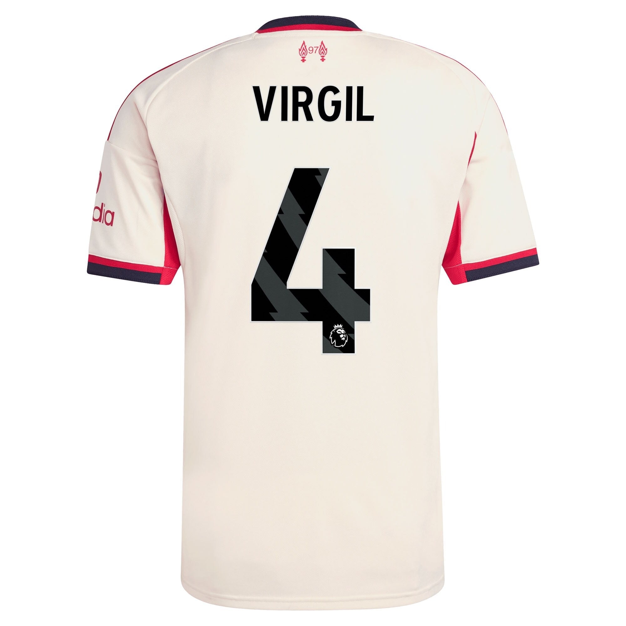 Espoor™ Virgil van Dijk Liverpool adidas 2025/26 Away Player Jersey - White