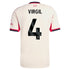 Espoor™ Virgil van Dijk Liverpool adidas 2025/26 Away Player Jersey - White
