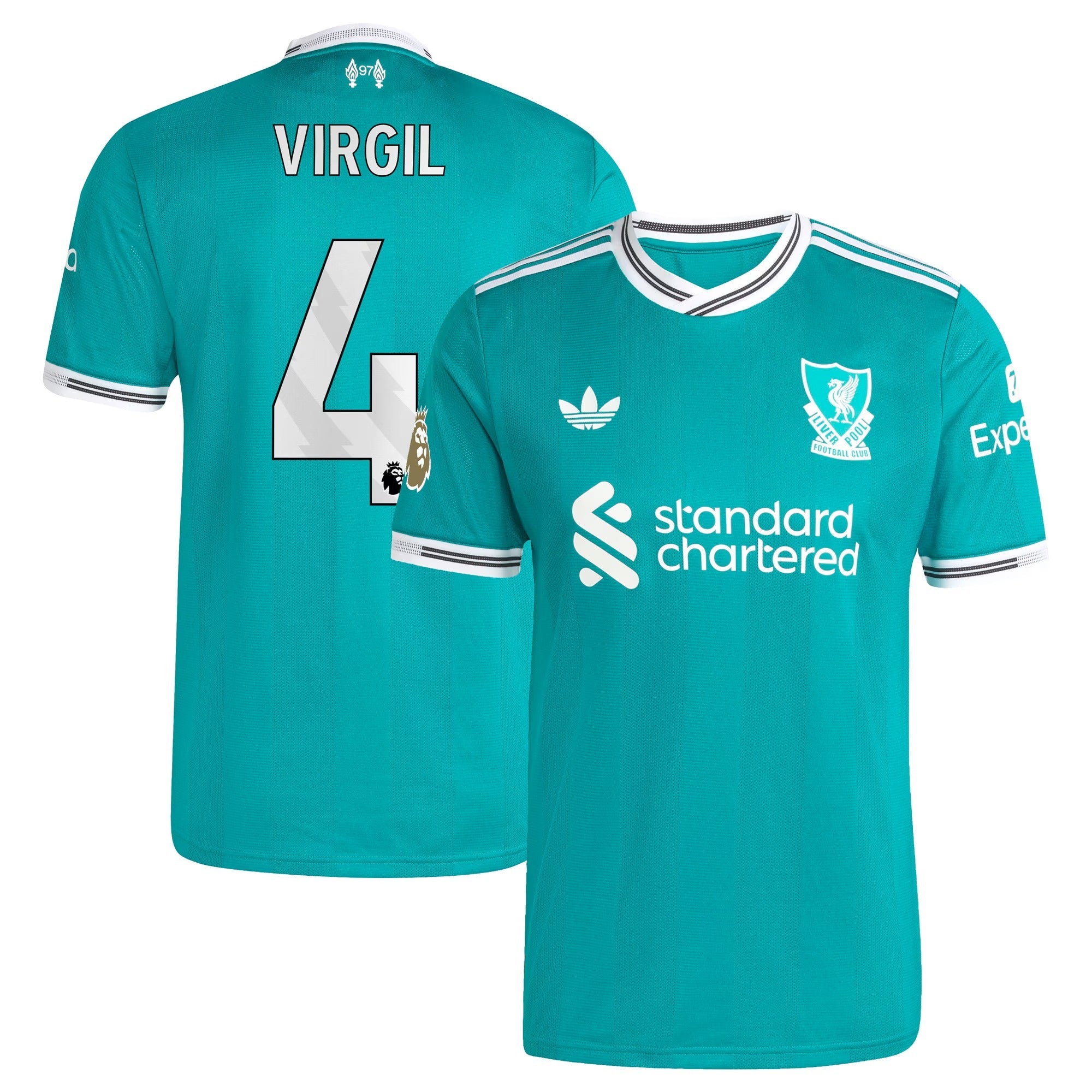Espoor™ Virgil van Dijk Liverpool adidas 2025/26 Third Player Jersey - Green
