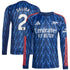 Espoor™ William Saliba Arsenal adidas 2025/26 Away Long Sleeve Player Jersey - Blue
