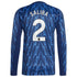 Espoor™ William Saliba Arsenal adidas 2025/26 Away Long Sleeve Player Jersey - Blue