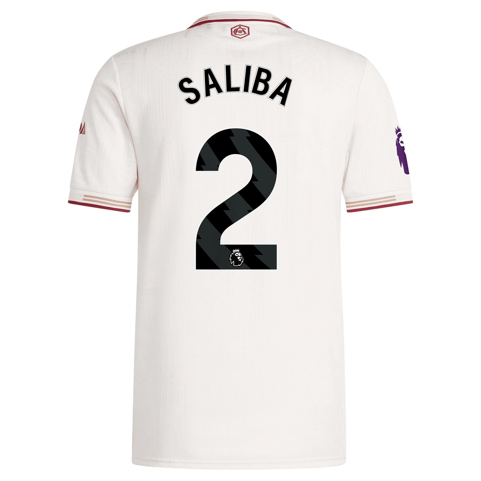 Espoor™ William Saliba Arsenal adidas 2025/26 Third Player Jersey - White