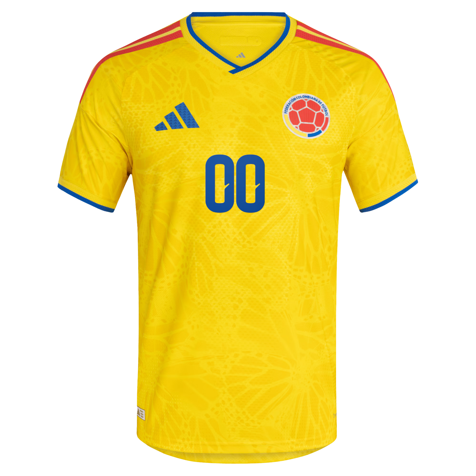 Espoor™ adidas Colombia National Team 2026 Home Player Edition Custom Jersey – Vibrant Yellow