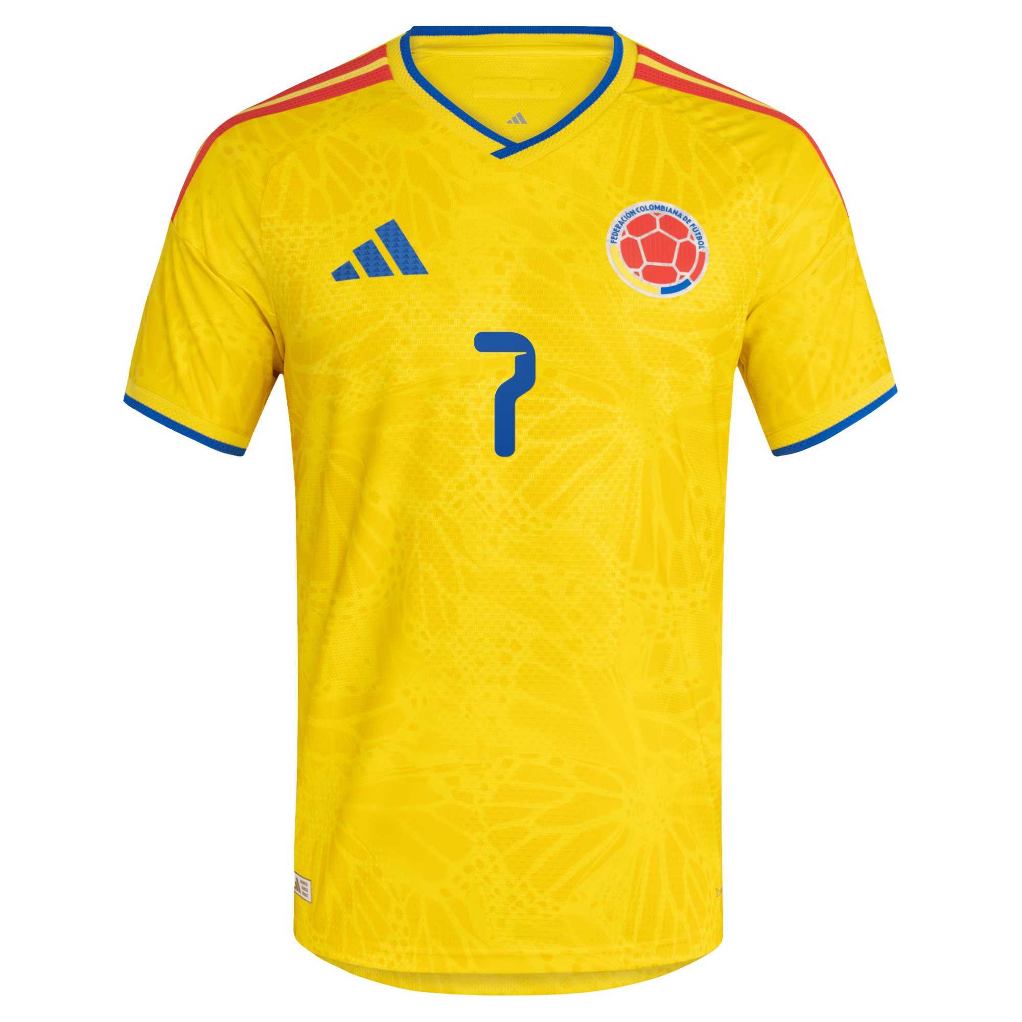 Espoor™ adidas Colombia National Team 2026 Home Player Edition Jersey – Luis Diaz #7 – Yellow