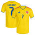 Espoor™ adidas Colombia National Team 2026 Home Player Edition Jersey – Luis Diaz #7 – Yellow