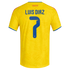 Espoor™ adidas Colombia National Team 2026 Home Player Edition Jersey – Luis Diaz #7 – Yellow