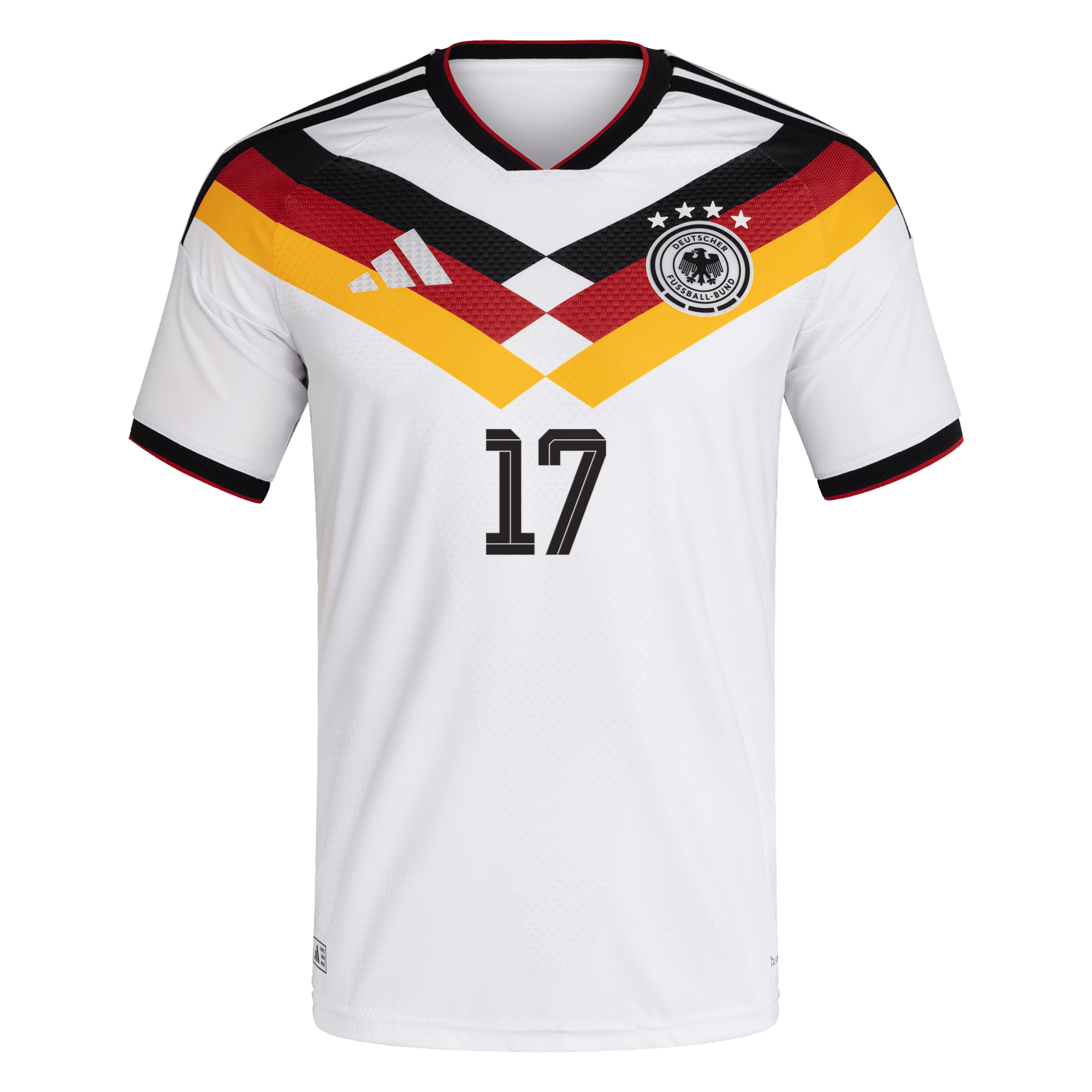Espoor™ 2026 Gadidas Germany National Team 2026 Home Player Edition Jersey – Florian Wirtz #17 – White/Black/Goldermany Home Player Jersey #17 - White (Florian Wirtz)