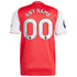 adidas Arsenal 2025 home Custom jersey red and white with personalized name and number 00 on back