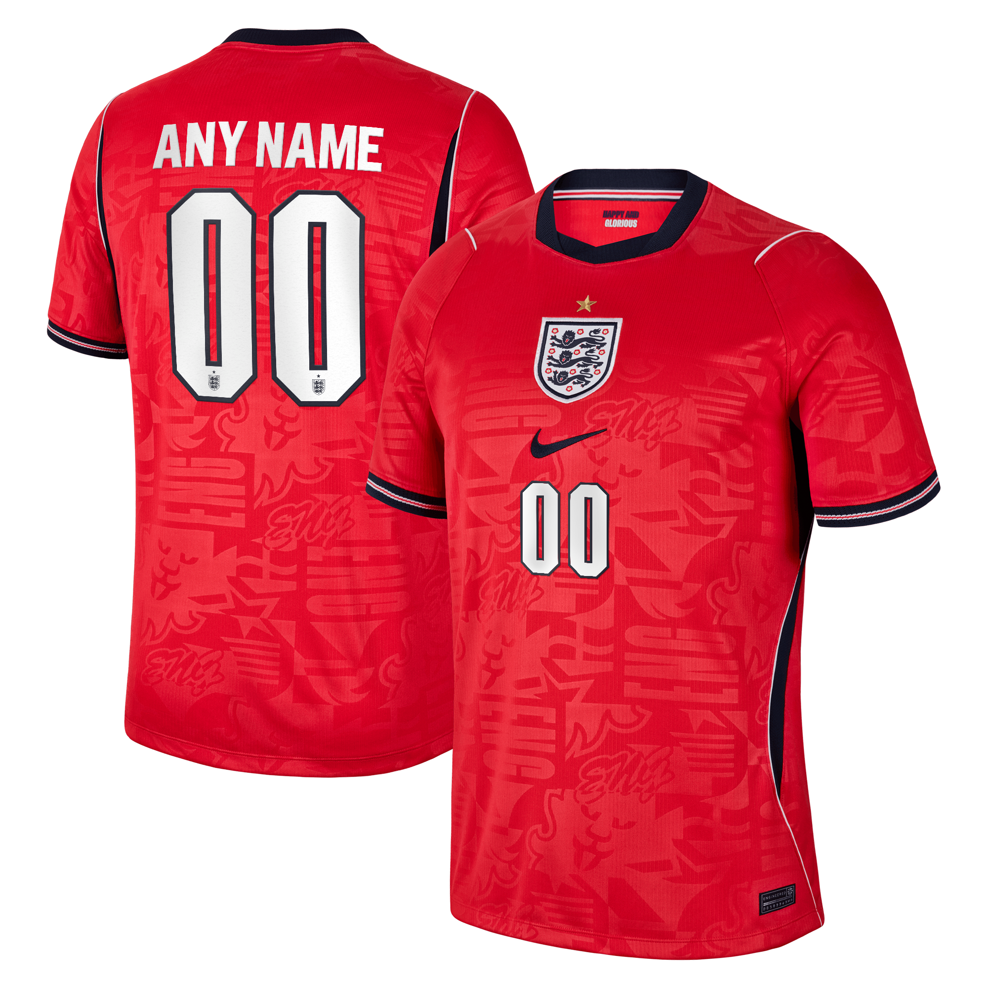 espoor™ Custom England National Team Pro-Aero Jersey – 2026 Away Edition