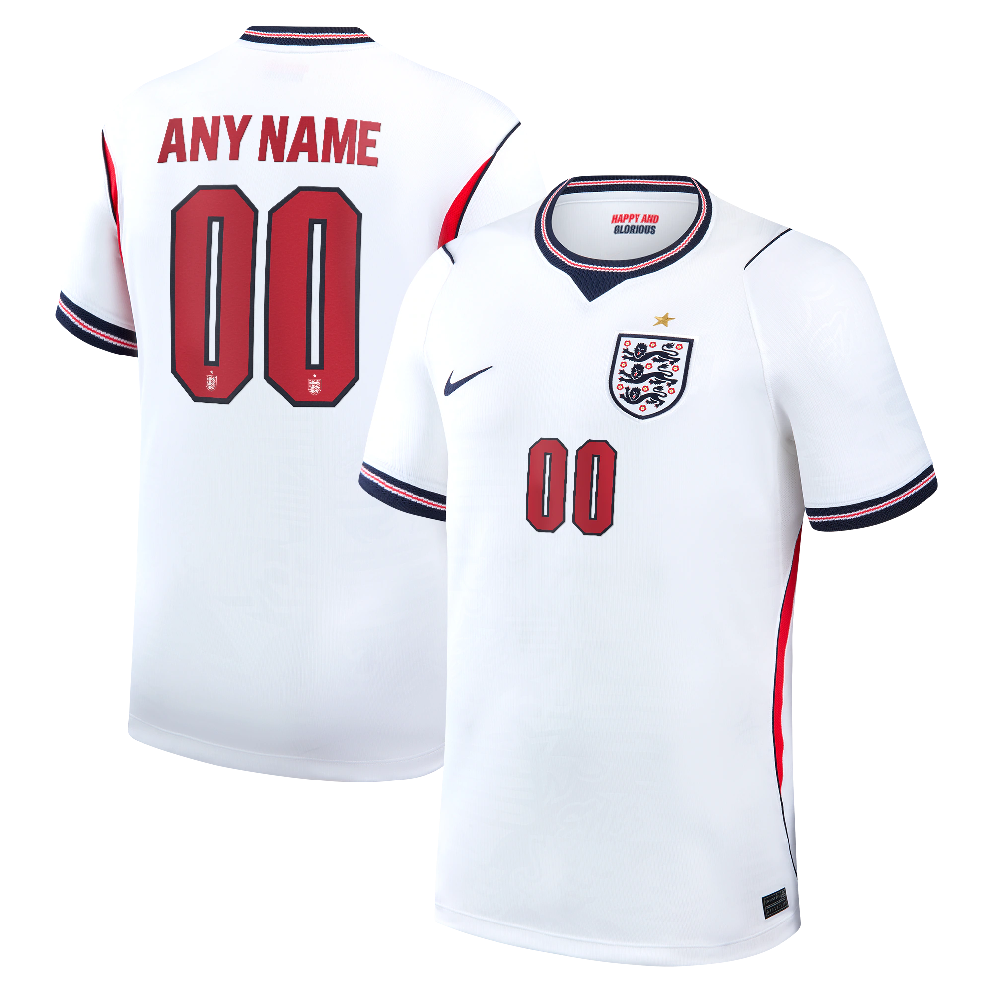 espoor™ Custom England National Team Pro-Aero Jersey – 2026 Home Edition