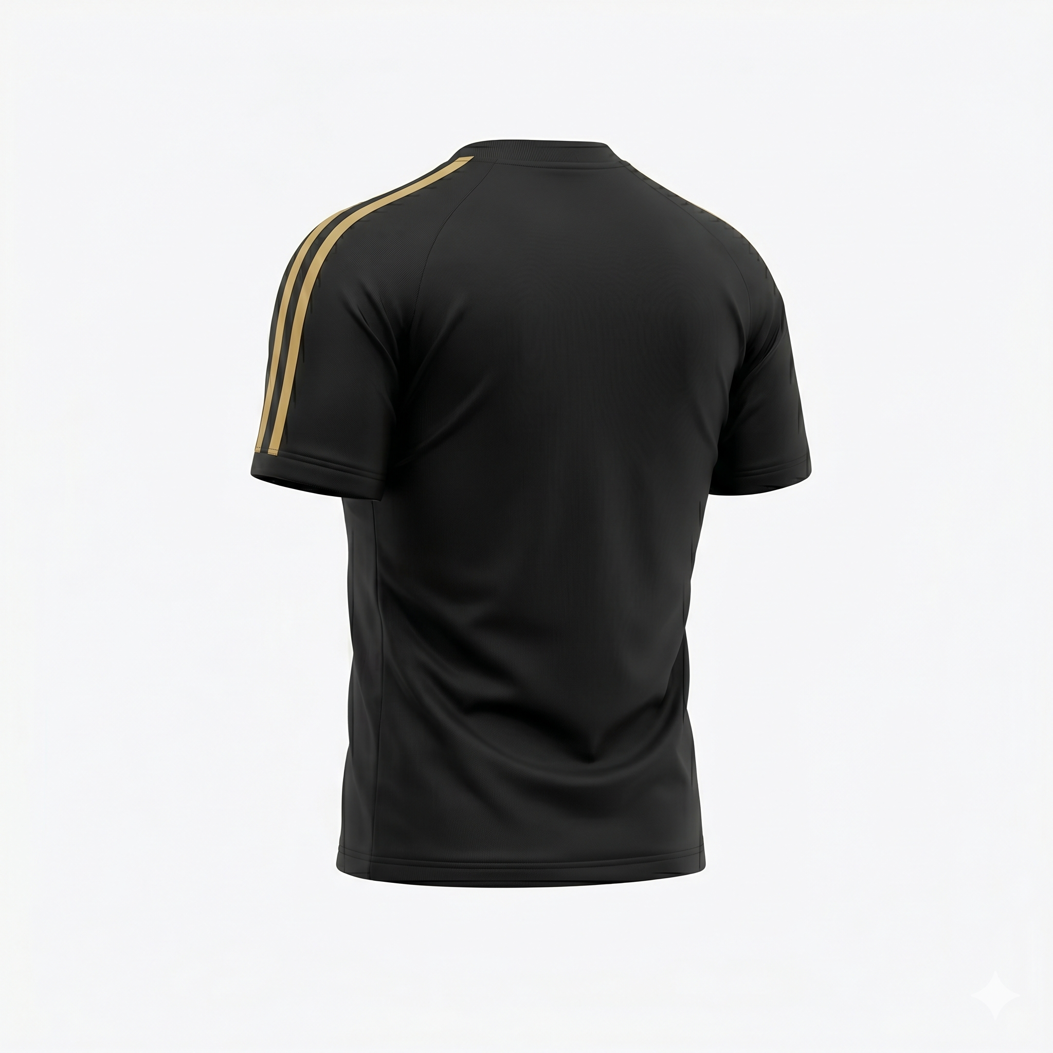 espoor™ Men's Elite Knight Soccer Jersey - Black & Gold Performance Edition