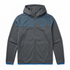 espoor™ Men's Kinetic-Hex Training Hoodie - Stealth Grey & Electric Blue Performance Layer