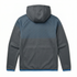 espoor™ Men's Kinetic-Hex Training Hoodie - Stealth Grey & Electric Blue Performance Layer