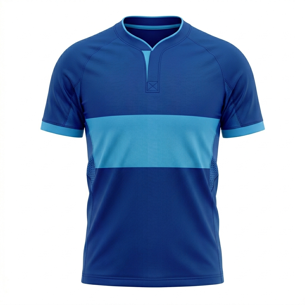 espoor™ Men's Pro-Contact Royal & Sky Blue Rugby Jersey - Official Performance Match Kit