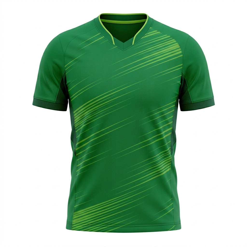 espoor™ Men's Velocity Forest Green Soccer Jersey - Elite Kinetic Performance Shirt