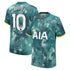 Nike James Maddison Tottenham jersey 2025 green and blue with number 10 and AIA sponsor logo