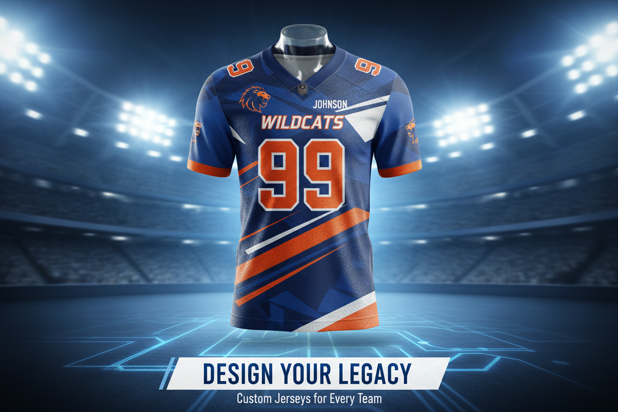 silder image showing custom jersey